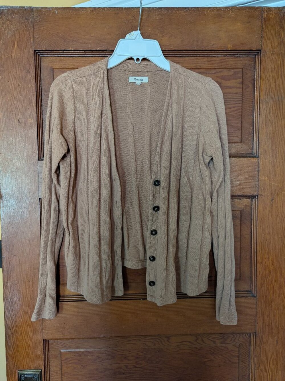 Madewell Wide Rib-Knit V-Neck Cardigan